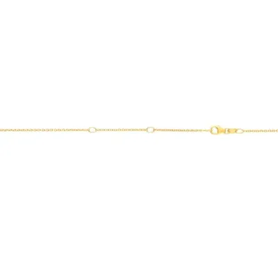 18&quot; Diamond Cut 18K Gold Cable Chain