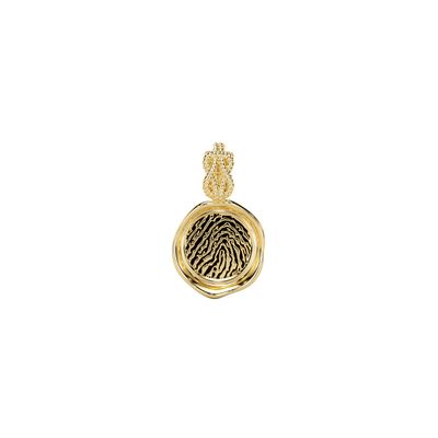 Forever-with-You Mini Round Gold Seal Pendant