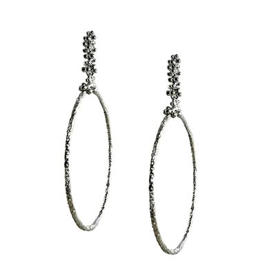 Small Caviar Hoop Earrings