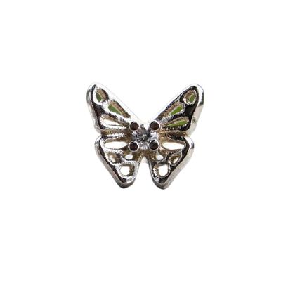 Baby Diamond Skipper Butterfly Studs (Single)