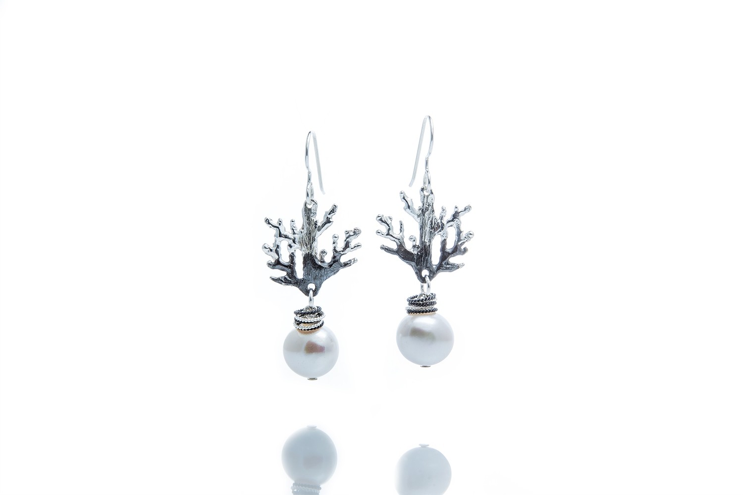 Medium Coral Branches Ear Pendant