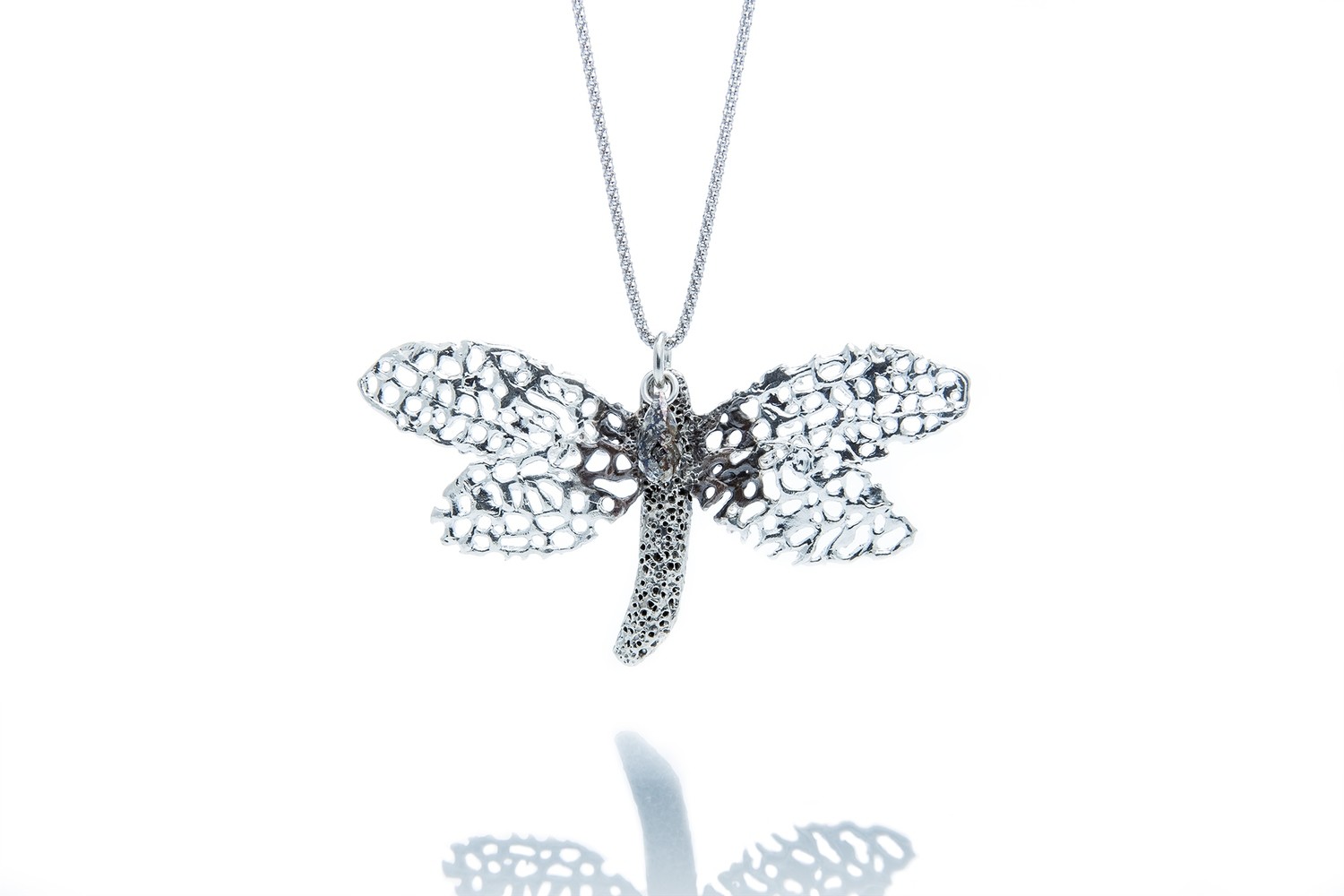 Seafan Dragonfly Convertible Pendant Necklace