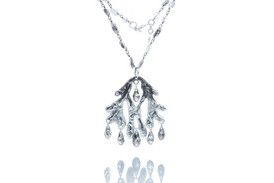 Coral Chandelier Pendant Necklace