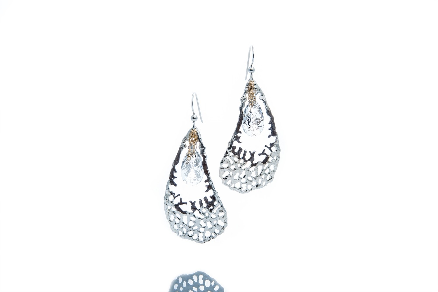 Seafan Teardrop Ear Pendant Seafan Teardrop Ear Pendant