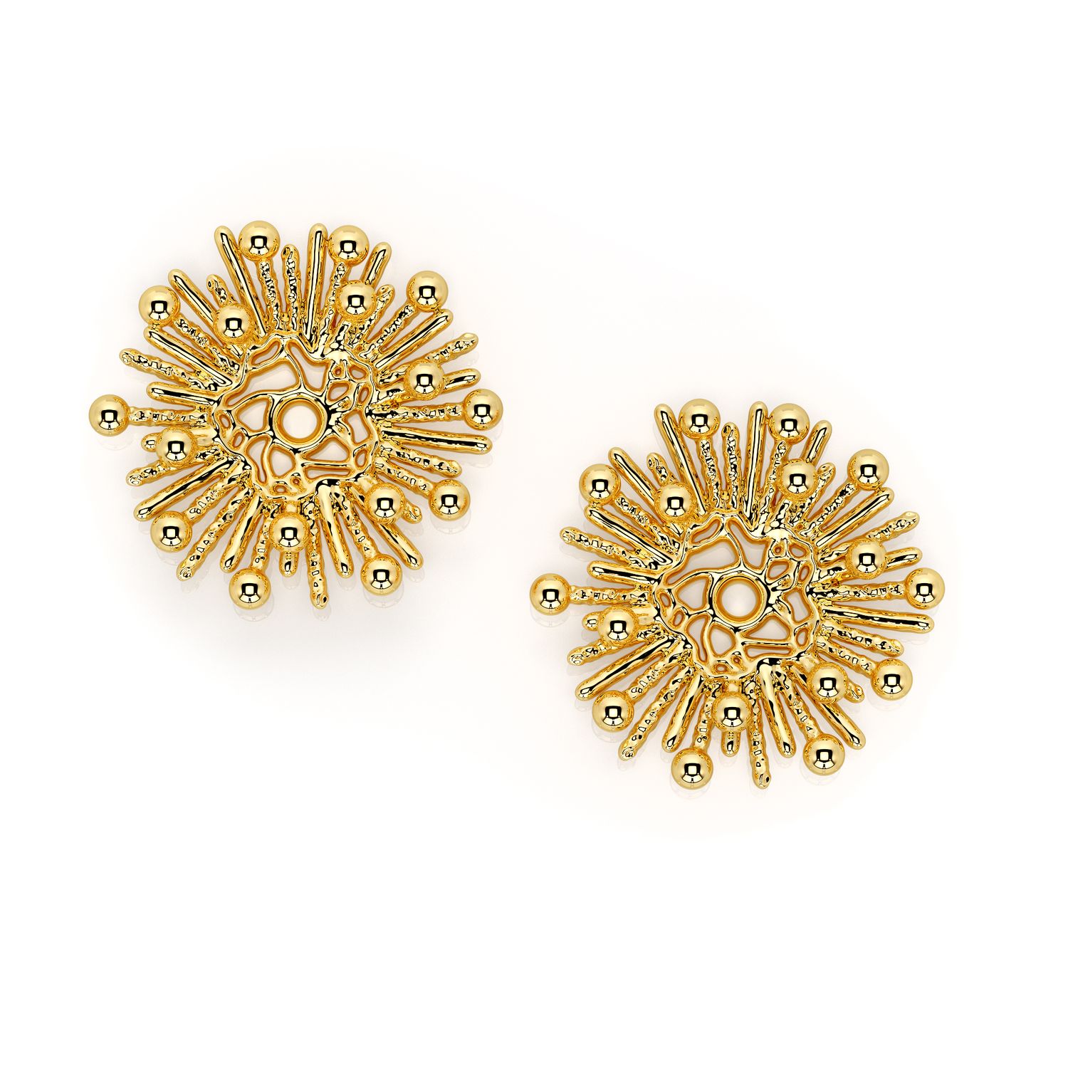 Sunburst Earring Jacket  (Vermeil)