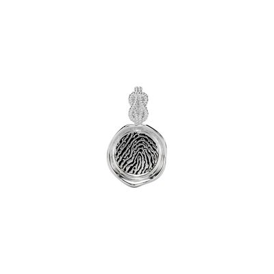 Forever-with-You White Gold Mini Gold Seal Pendant