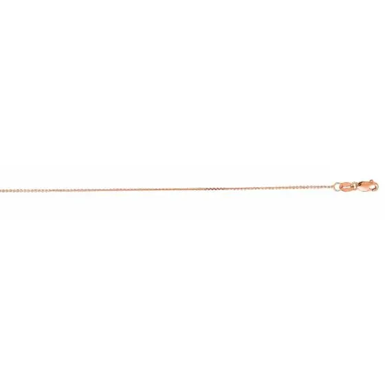 16" Diamond Cut 10K Gold Cable Chain