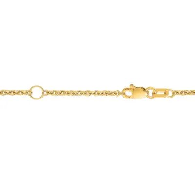 18" 18K Gold Cable Chain