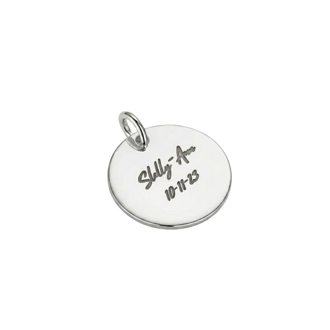Silver Medal Pendant/Charm-Small