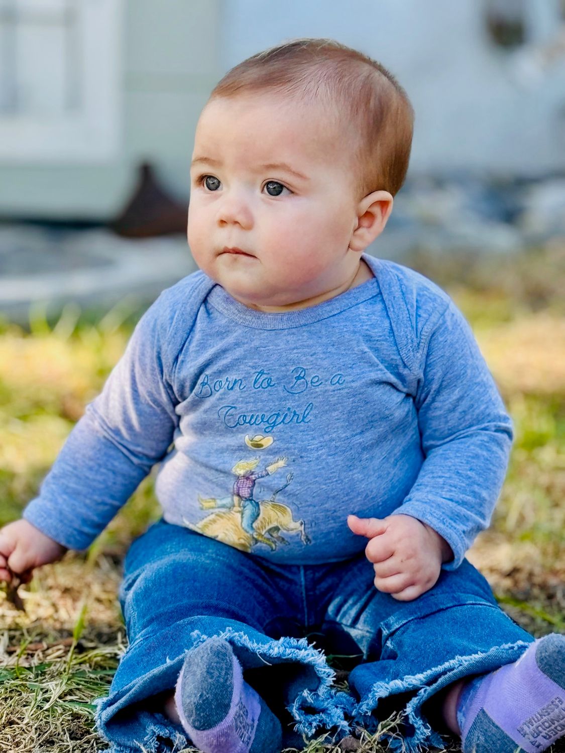 "Born To Be a Cowgirl" Onesie