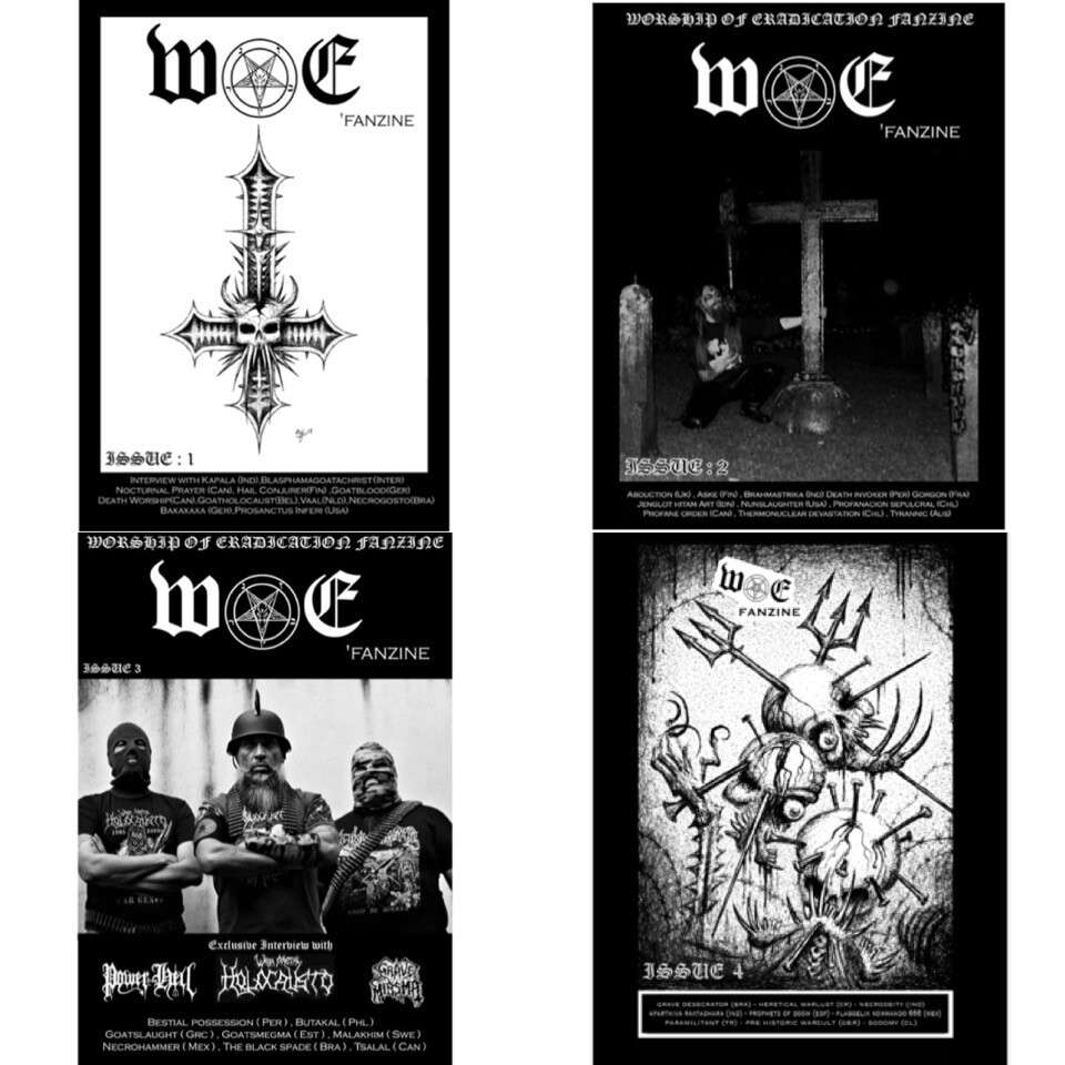 Worship Of Eradication fanzine (1-4)