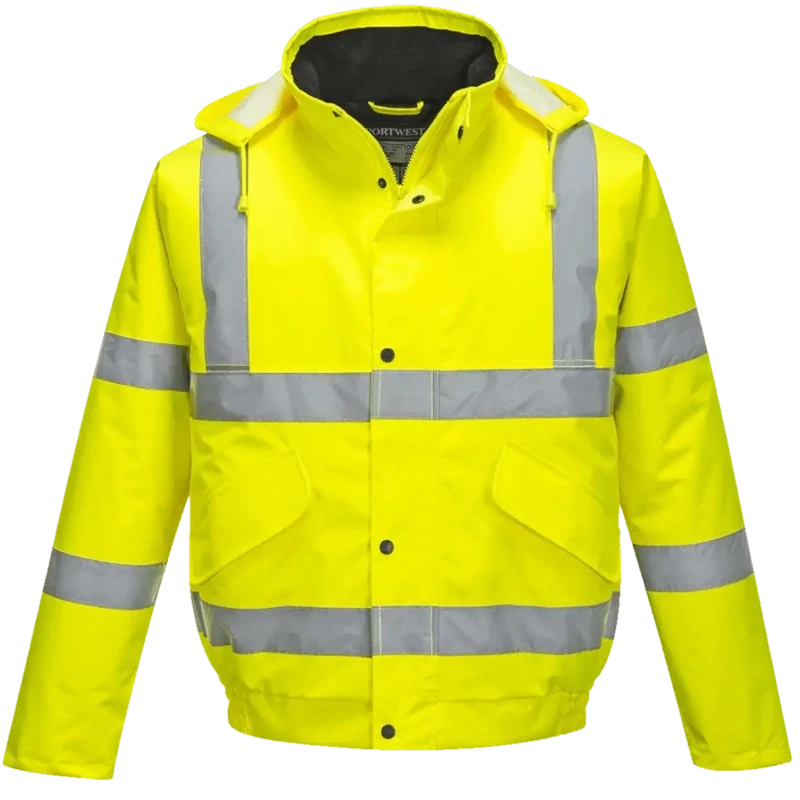 Portwest Hi-Vis Bomber Jacket Yellow