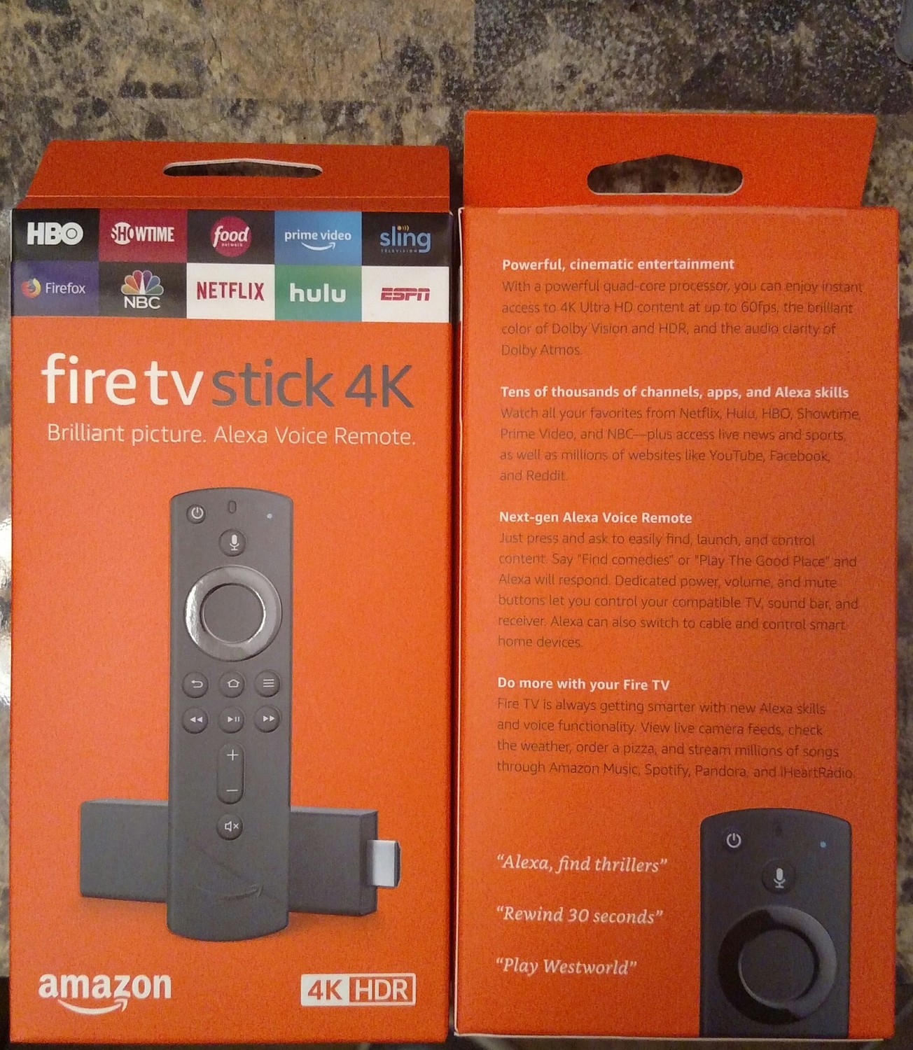 Custom Amazon 4K FireStick +Voice Remote