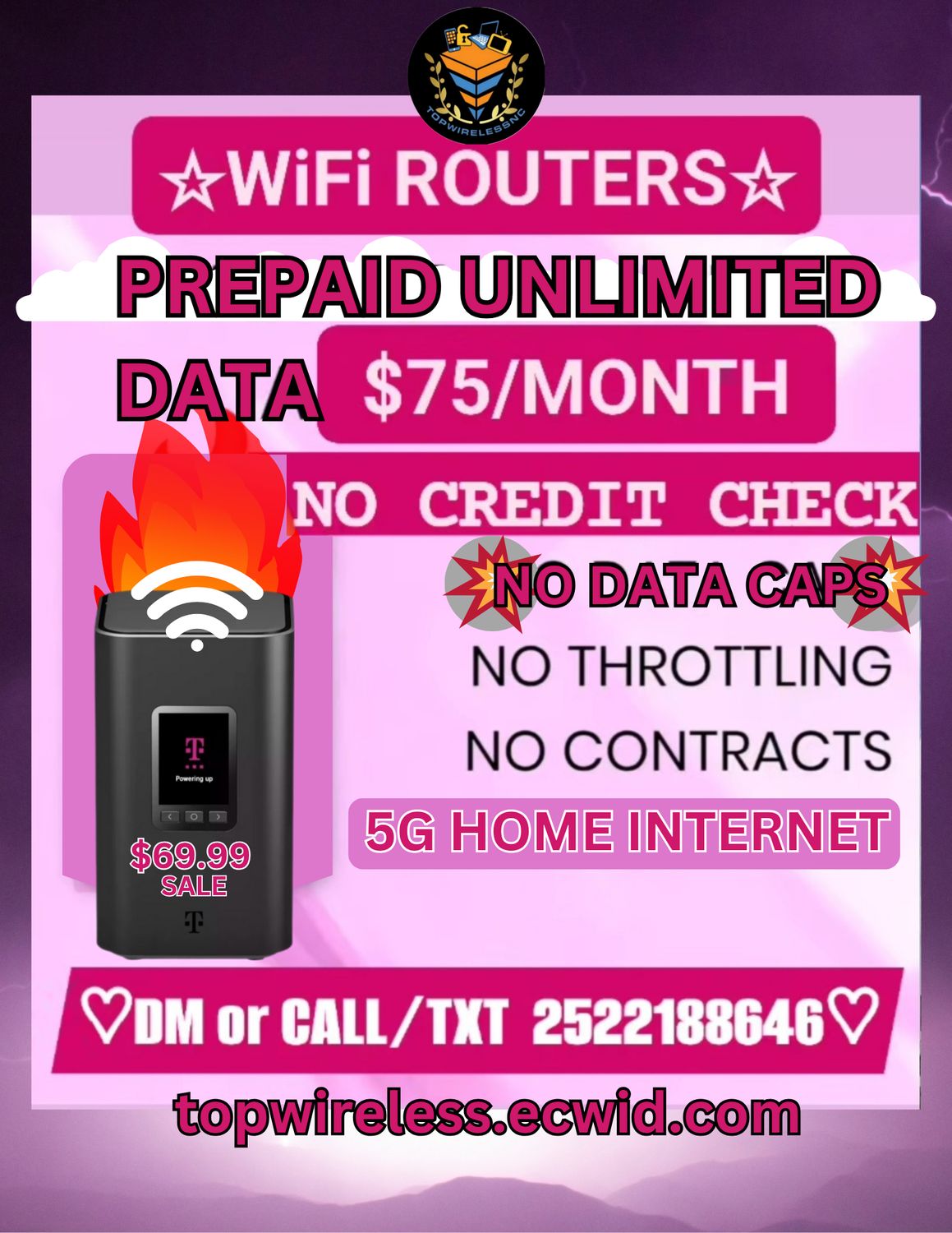TopWiFi Prepaid Home/Travel Internet 30 Day Voucher