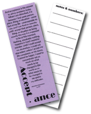 Acceptance Bookmark