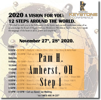 Pam H. - Amherst, OH - @ Keystone Roundup - Step 1