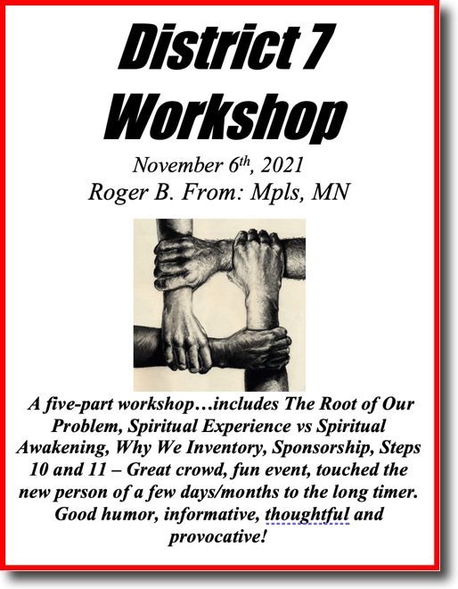 District 7 Workshop - 2021