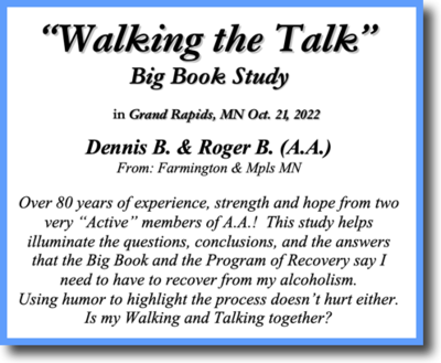 Grand Rapids Big Book Study - 2022
