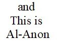 Vannoy S.  &quot;and This is Alanon&quot;
