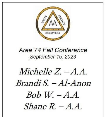 Area 74 Fall Conference
