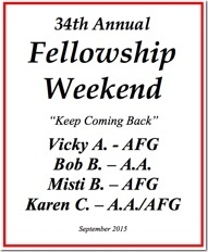 34th Al-Anon Fellowship Weekend - 2015