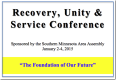 Recovery, Unity & Service Conference - 2015