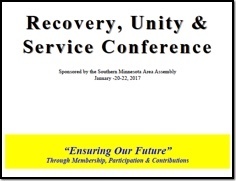 Recovery, Unity & Service Conference - 2017