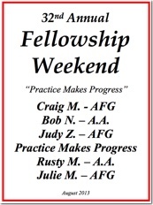 32nd Al-Anon Fellowship Weekend - 2013