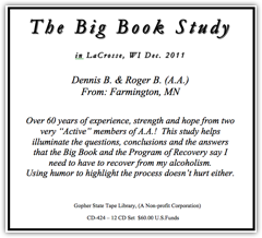 LaCrosse, WI Big Book Study - 2014