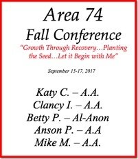 Area 74 Fall Conference - 2017