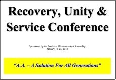 Recovery, Unity & Service Conference (RUSC) - 2018