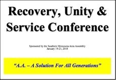 Recovery, Unity &amp; Service Conference (RUSC) - 2018