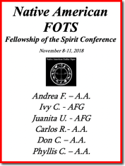 Fellowship of the Spirit Conference - 2018