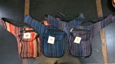 Hip Bags Handmade from Cotton, Made in Nepal