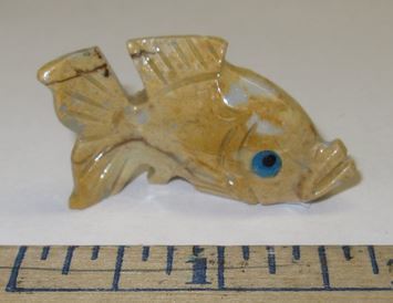 Miniature Soapstone Carving, Fish, 1 1/2" Tall, Priced Ea