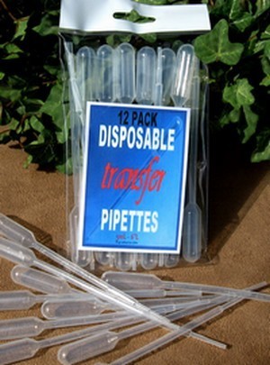 Pipettes, Plastic Transfer, 12 Pk with Info Insert, Priced per 6 Packs