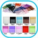 Organza Drawstring Pouches, 1 3/4''W x 2''H, Choose from 10 Colors, 12 Pk