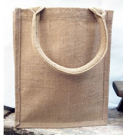 JUte Shopping Totes, Natual Color, 9"x 4"x 11"H, Priced Each