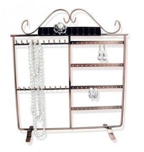 Metal Wire Display , 12 1/2''W x 4''D x 13 3/4''H, Antique Silver Finish, Priced Each