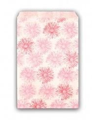 Paper Gift Bags with Pink Floral Design, 4"x 6", priced Per 100 Bags