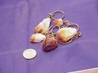 Citrine Points Keychains, Priced Per 12 Pack