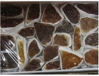 Citrine Clusters Flats, 7 lb Flat, About 22 Pieces, Priced by the Flat