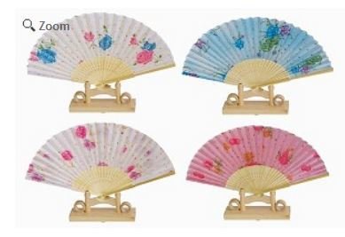 Decor Fans, Bright Colorful, 15" Opened, Priced Per 12 pk Assorted