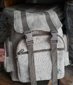 Backpacks, Natural hemp with Front Straps, 10.5"x 16", Priced Each