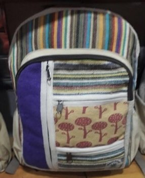 Backpack with Front Zipper Pouches and Beautiful Design, 10.5&quot;x x16&quot;, Priced Each