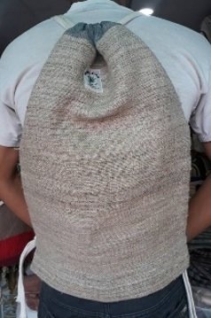 Backpack, Natural Hemp with Pull String Top, 15&quot;x 19&quot;, Priced Each