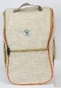 Backpacks, Natrual Hemp with Foldover Flap and Handle, 9.5&quot; x 15&quot;, Priced Each