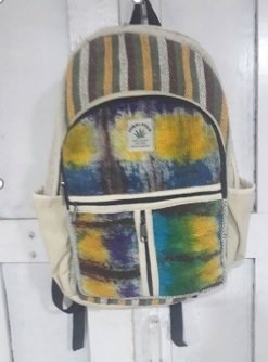 Backpack, Tie-dyed Hemp, 10.5"x 16", Priced Each