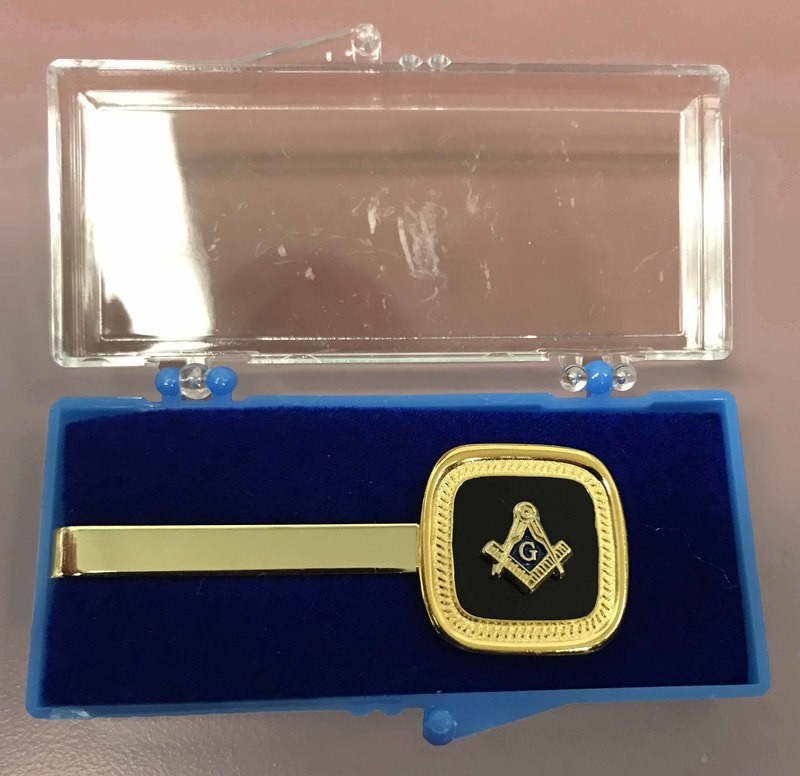 Tie clasp, Blue Lodge ONYX