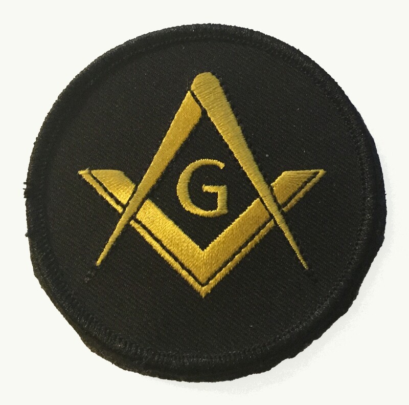 Square & Compass embroidered patch for Massachusetts KT coats.